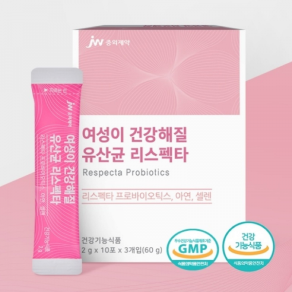 뮤직브로샵,여성이건강해 질유산균리스펙타 중외제약 2g x 30포